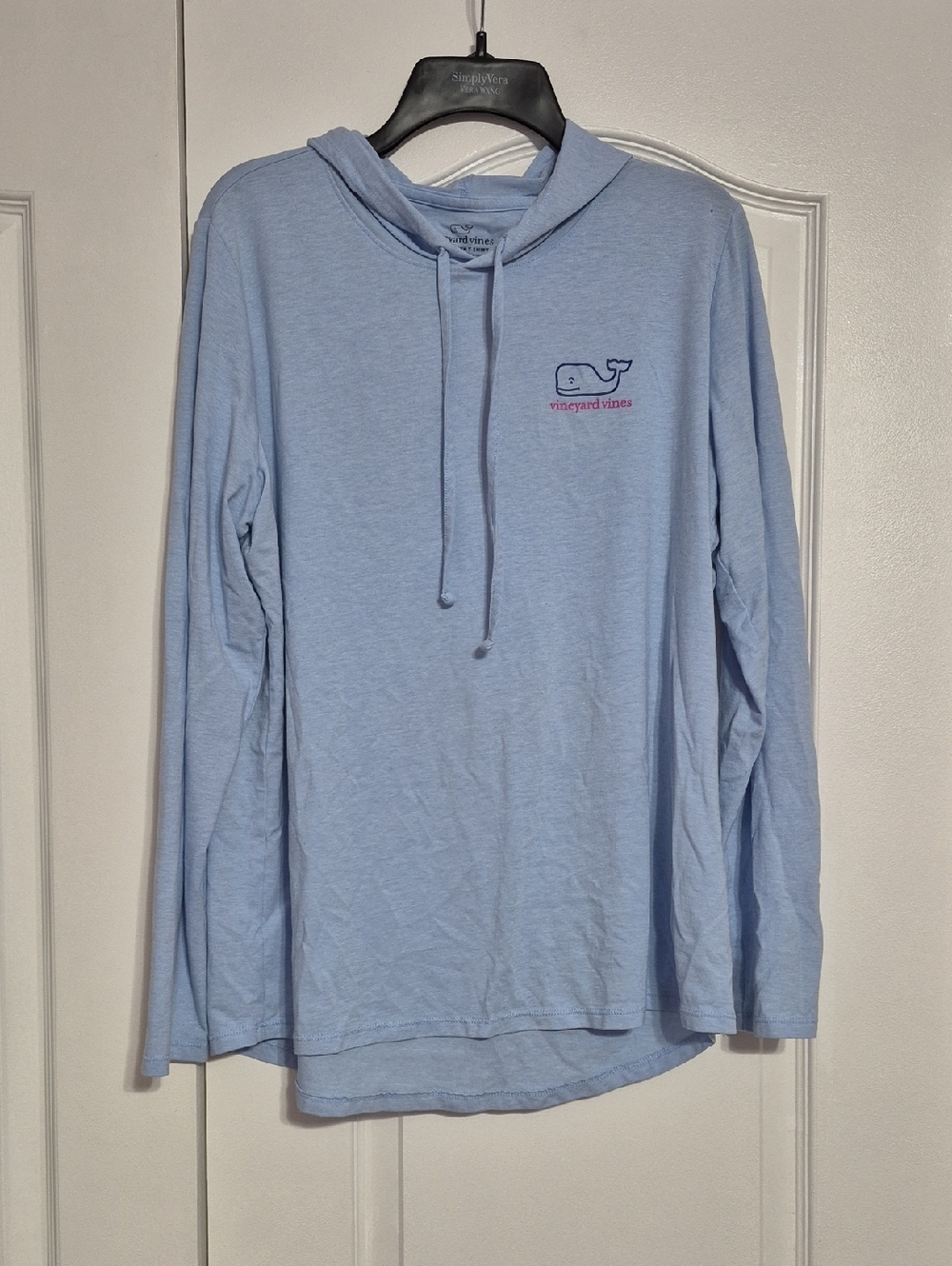 VINEYARD VINES Edgartown Hooded T-shirt Light Blue Whale